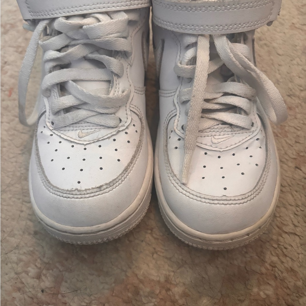 toddles white nikes .